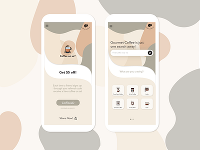 Coffee Finder App "Special Share" Design