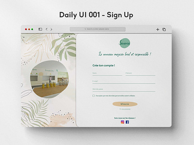 Daily UI 001 - Sign Up 001 daily ui 001 dailyui design saveora signup siteinternet ui web