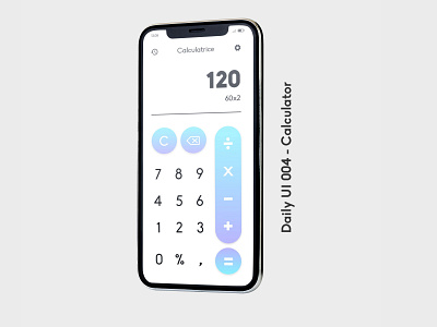 Daily UI 004 - Calculator 004 app calculator calculatrice daily ui 004 dailyui design graphic design interface ui