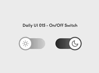 Daily UI 015 - On / Off Switch bouton button clair daily ui 015 dailyui dark design graphic design light lune moon off on on off on off switch soleil sombre sun theme ui