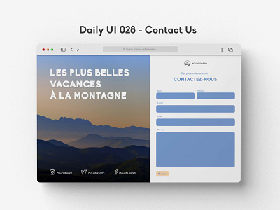 Daily UI 028 - Contact Us
