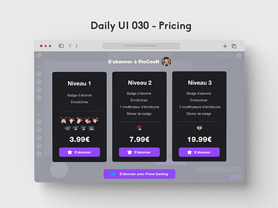 Daily UI 030 - Pricing