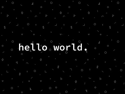 hello world.