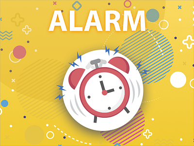 Alarm design illustration sketch vector