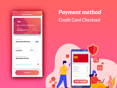 Payment method Credit Card Checkout design mobile app payment method sketch