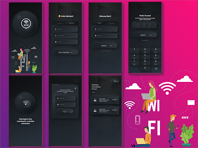 WI FI Mobile app app design app ui mobile app