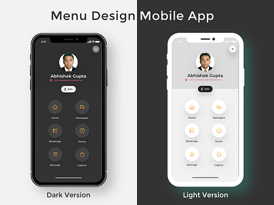 Menu Design for Mobile App mobile app design mobile ui sketchapp uidesign