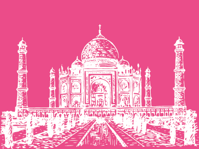 Taj Mahal adobe illustrator