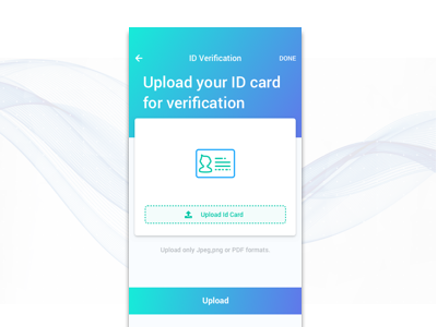 Upload id card for verification