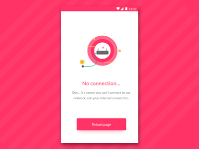 Android No Internet Connection Design