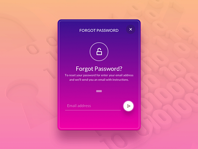 Forgot Password app mobile sketch