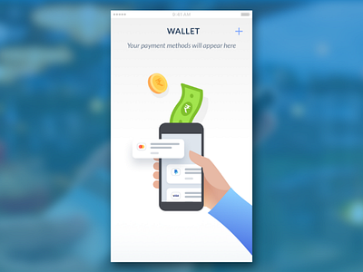 Wallet screen mobile app