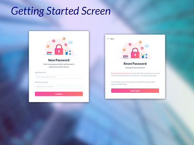 Getting Started design mobile sketch