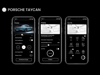 Porsche Taycan Mobile app