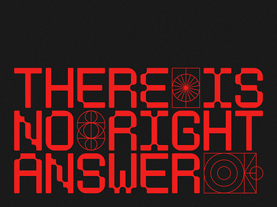meditations002_there-is-no-right-answer - graphic design series