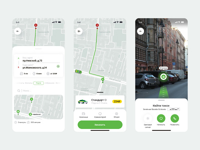 Taxi app design concept