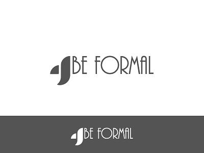 Be Formal logo concept