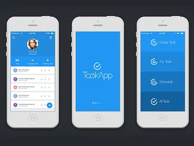 Task Tracker App android engineerbabu fitness iphone lollipop mobile app mockup profile project management task time todolist