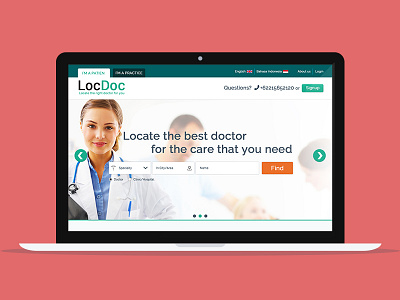 LocDoc Website design doctor material design ui ux web