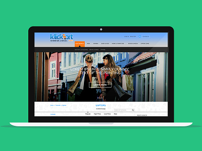 Klicksort E-Commerce Web design e commerce material design ui ux web