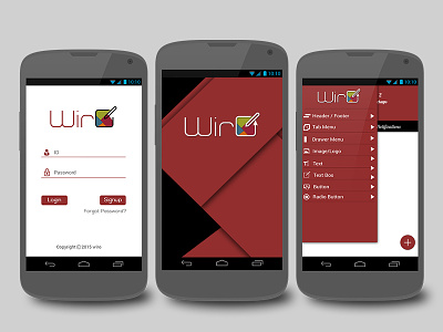 Wiro_a wireframe app android babu design engineer engineerbabu ios iphon material tool ui ux wireframe
