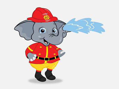 Cute Elephant: EngineerBabu animal character elephant graphic photoshop vector art