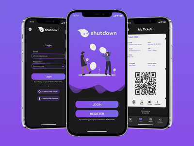 Shutdown - Festival App UI/UX
