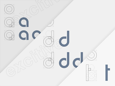 adapt - Type Construction logo design typography