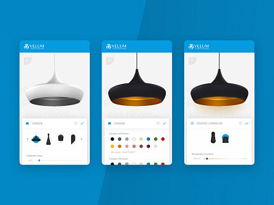 Velum Light Configurator - Mobile version