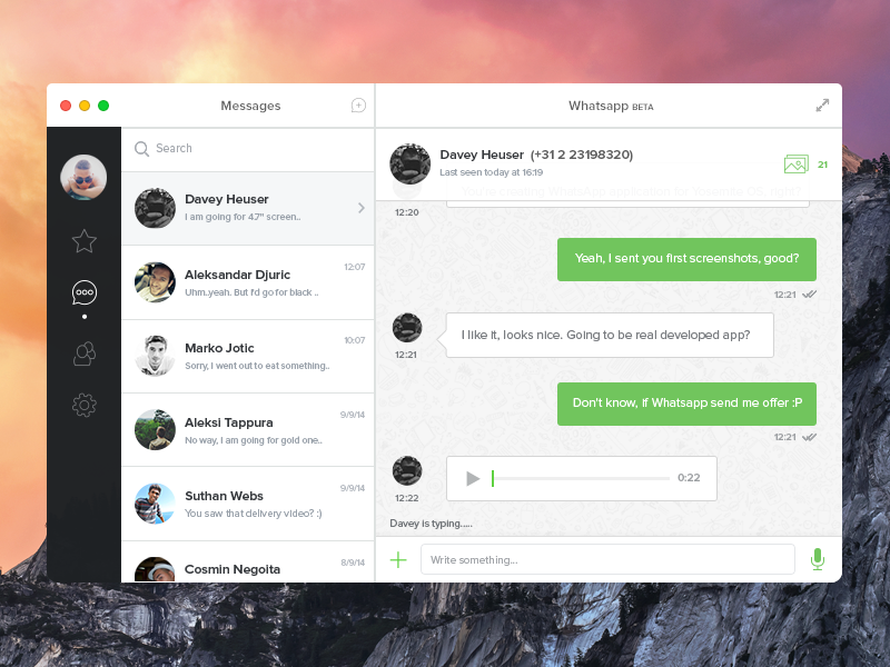 whatsapp for mac 10.11