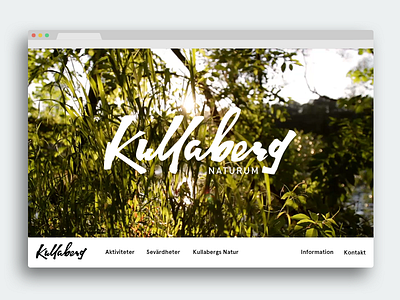 Kullaberg branding flat prototype responsive ui video