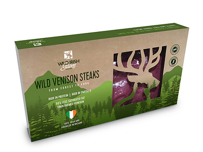 Wild Irish Game Packaging food and beverage nature illustration package design