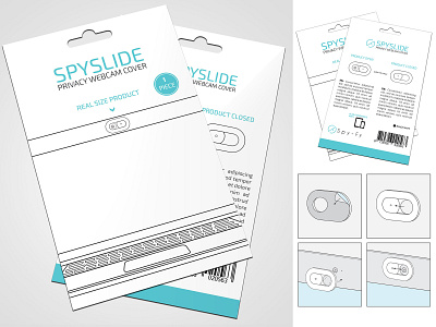 Webcam Packaging icon artwork illustration package design