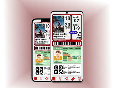 COVID-19 vaccination verification with movie ticket and ID