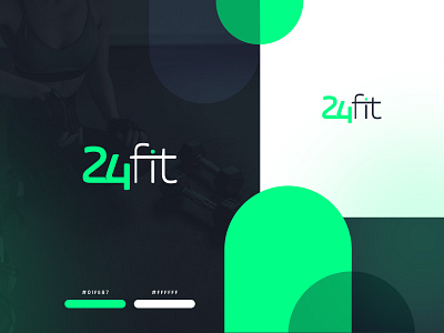24fit | Logo design brand branding design logo vector