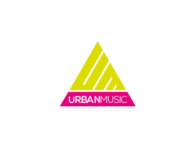 URBAN MUSIC brand design events logo music party rnb triangle urban