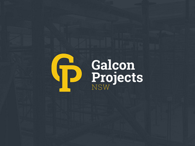 Galcon Projects NSW brand branding construction corporate design icon logo monogram typography vector