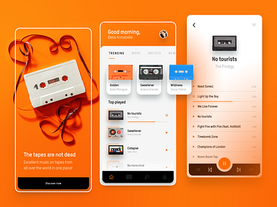 Cassette Music Player UI