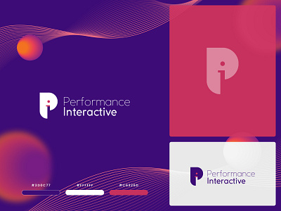 Performance Interactive Logo Design brand branding design icon interactive logo performance typography vector