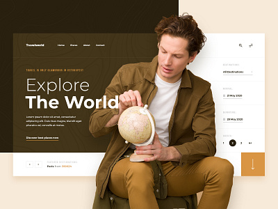Travel & Destination | Website concept concept design travel ui ux webdesign