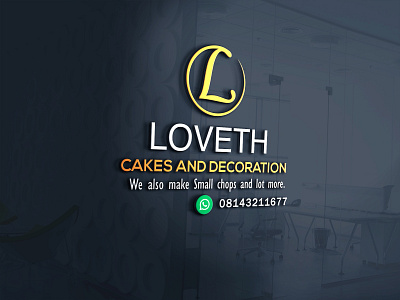 Cake and decorations design design logo