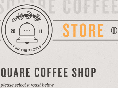 Public Square Coffee bean coffee logo nav site store