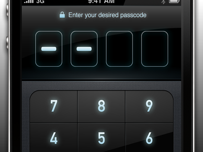 Passcode screen of MoneyTron iphone passcode