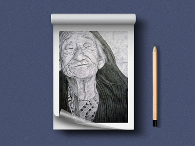 The Tribal Lady drawing pencil art sketch