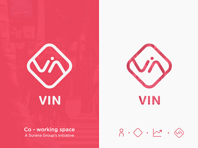 Vin Logo branding growth illustration logo