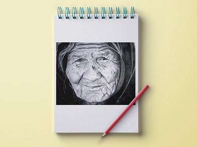 The Old Lady Pencil Sketch pencil art sketch