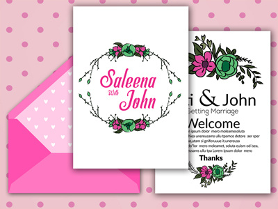 Wedding Invitation Card Template