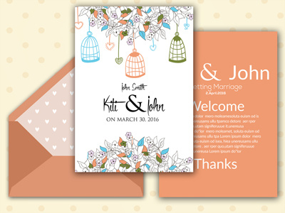 Wedding Invitation Card Template