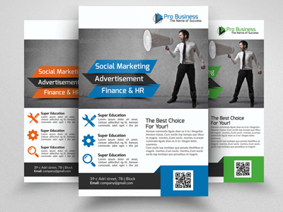 Business Corporate Agency Flyer a4 ad advertise advertising agency blue business business flyer clean company