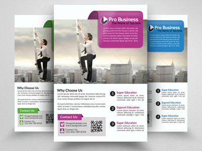 Business Strategy Flyer a4 ad advertise advertising agency blue business business flyer clean company